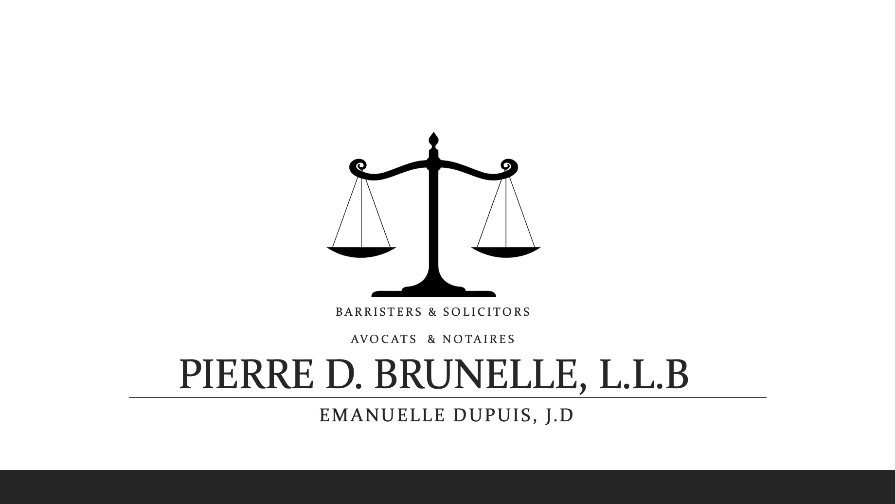 Pierre D. Brunelle LL.B. logo